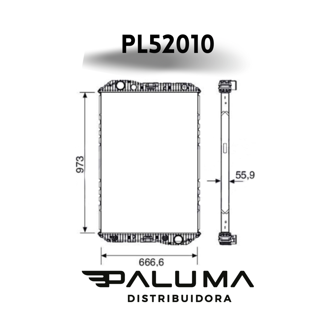 Radiador MB Axor 2035/ 2040/ 2640/ 3131